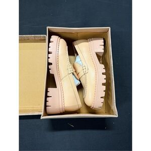 New Free People Cantaloupe Lyra Lug Sole Loafers 38.5